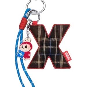 Authentic Pin for Love X Keychain with Blue and Red Accents